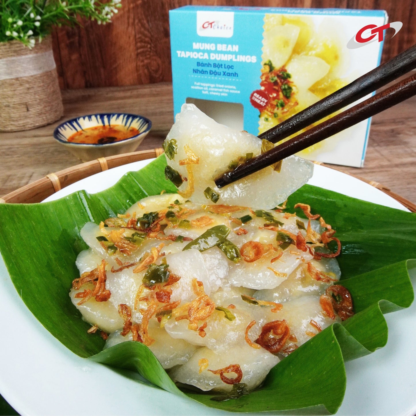 Bánh Bột Lọc Nhân Đậu Xanh | Mung Bean Tapioca Dumplings
