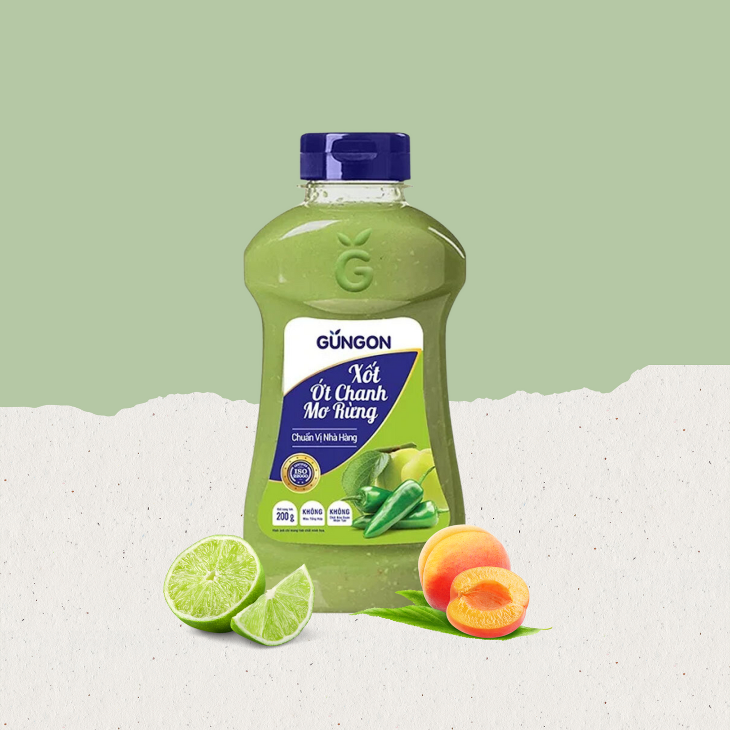 Xốt Ớt Chanh Mơ Rừng Gungon | Apricot Lime Green Chili Sauce