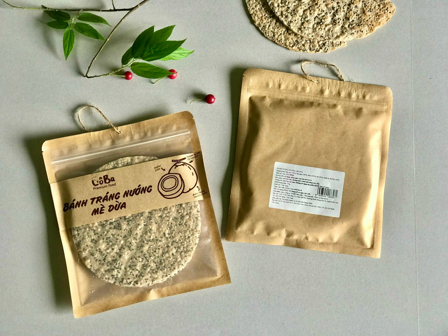 Bánh Tráng Nướng Mè Dừa Cô Ba | Sesame Coconut Crackers