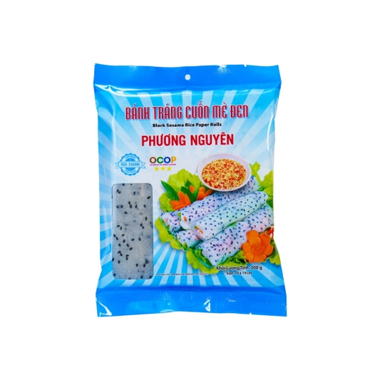Bánh Tráng Cuốn Mè Đen Phương Nguyên | Black Sesame Rice Paper