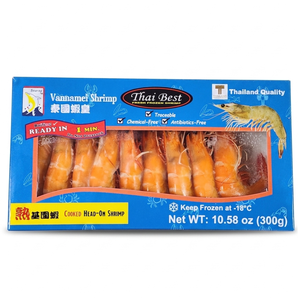 Tôm Thái Lan Hấp Sẵn| Cooked Frozen Vannamei Shrimp