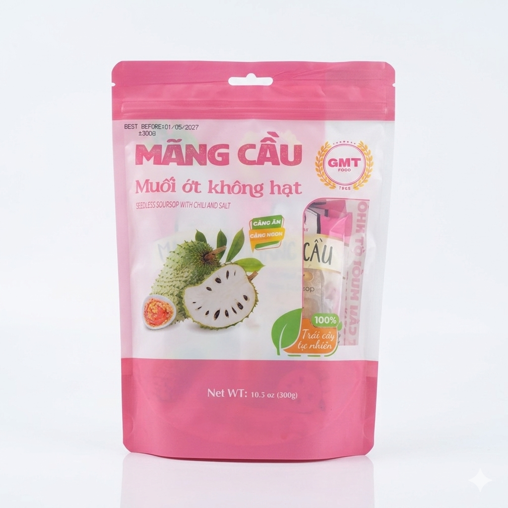 Mãng Cầu Muối Ớt Không Hạt | Seedless Soursop with Chili & Salt