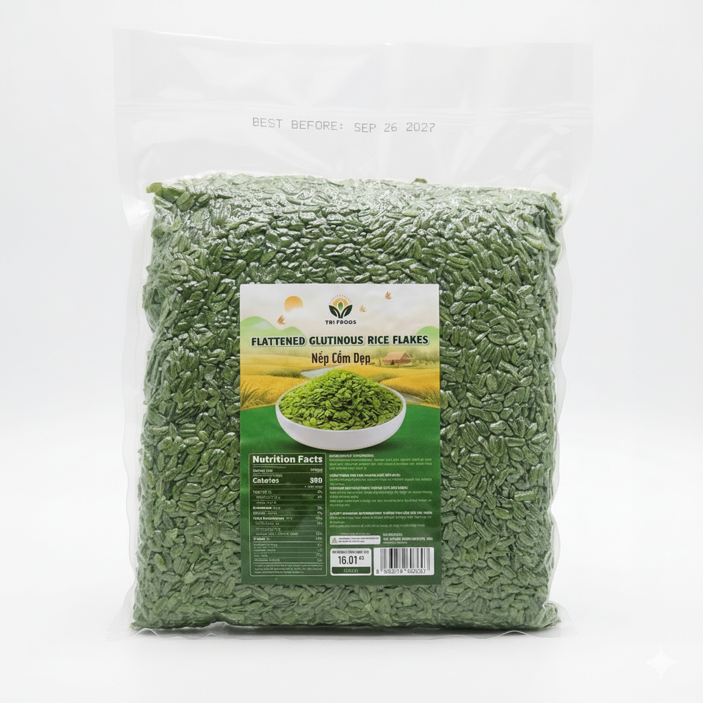 Nếp Cốm Dẹp | Flattened Glutinous Rice Flakes