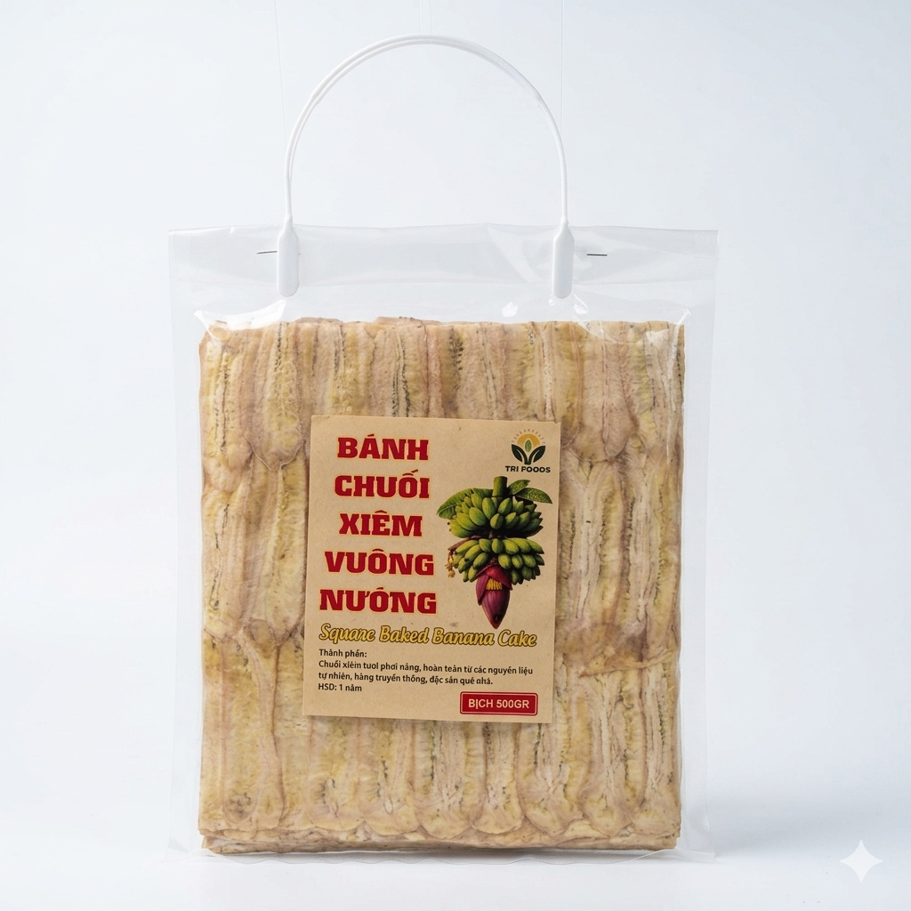 Bánh Chuối Xiêm Vuông Nướng | Square Baked Banana Cake