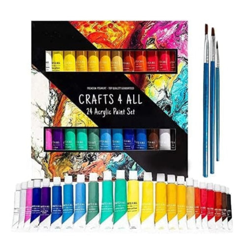 Set 24 Màu Vẽ Acrylic | Acrylic Paint Set (24packs x 12ml)