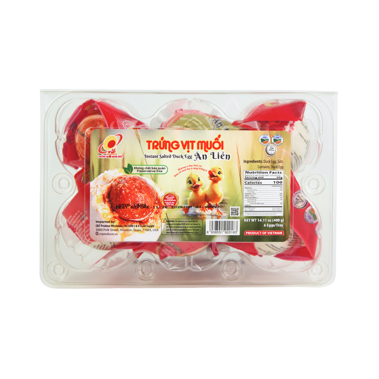 Trứng Vịt Muối Ăn Liền | Instant Salted Duck Eggs