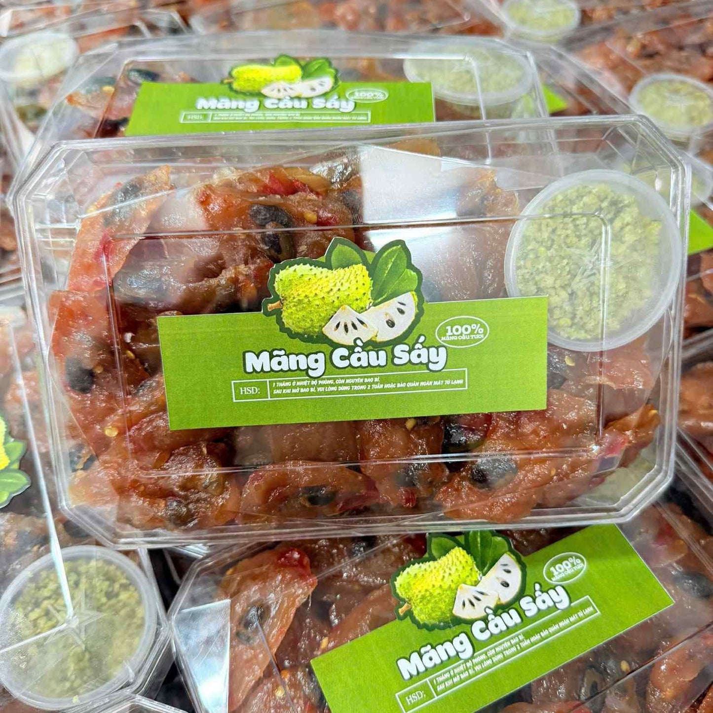 Mãng Cầu Sấy Muối Ớt Xanh | Dried Soursop with Green Pepper Salt