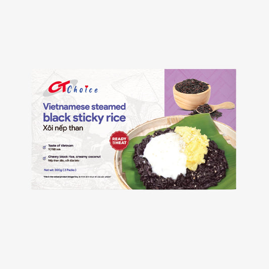Xôi Nếp Than | Vietnamese Steamed Black Sticky Rice