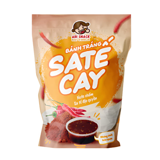 Bánh Tráng Sa Tế Cay | Spicy Satay Mixed Rice Paper