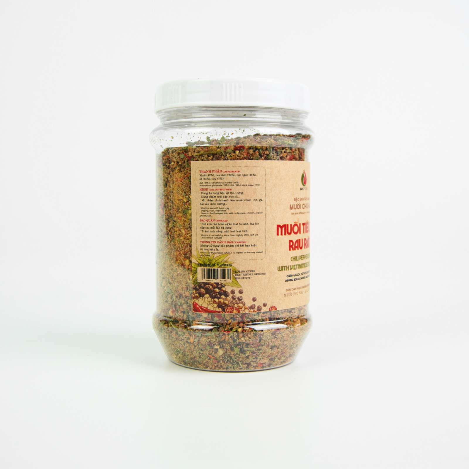Muối Tiêu Ớt Rau Răm | Chili Pepper Salt with Vietnamese Coriander