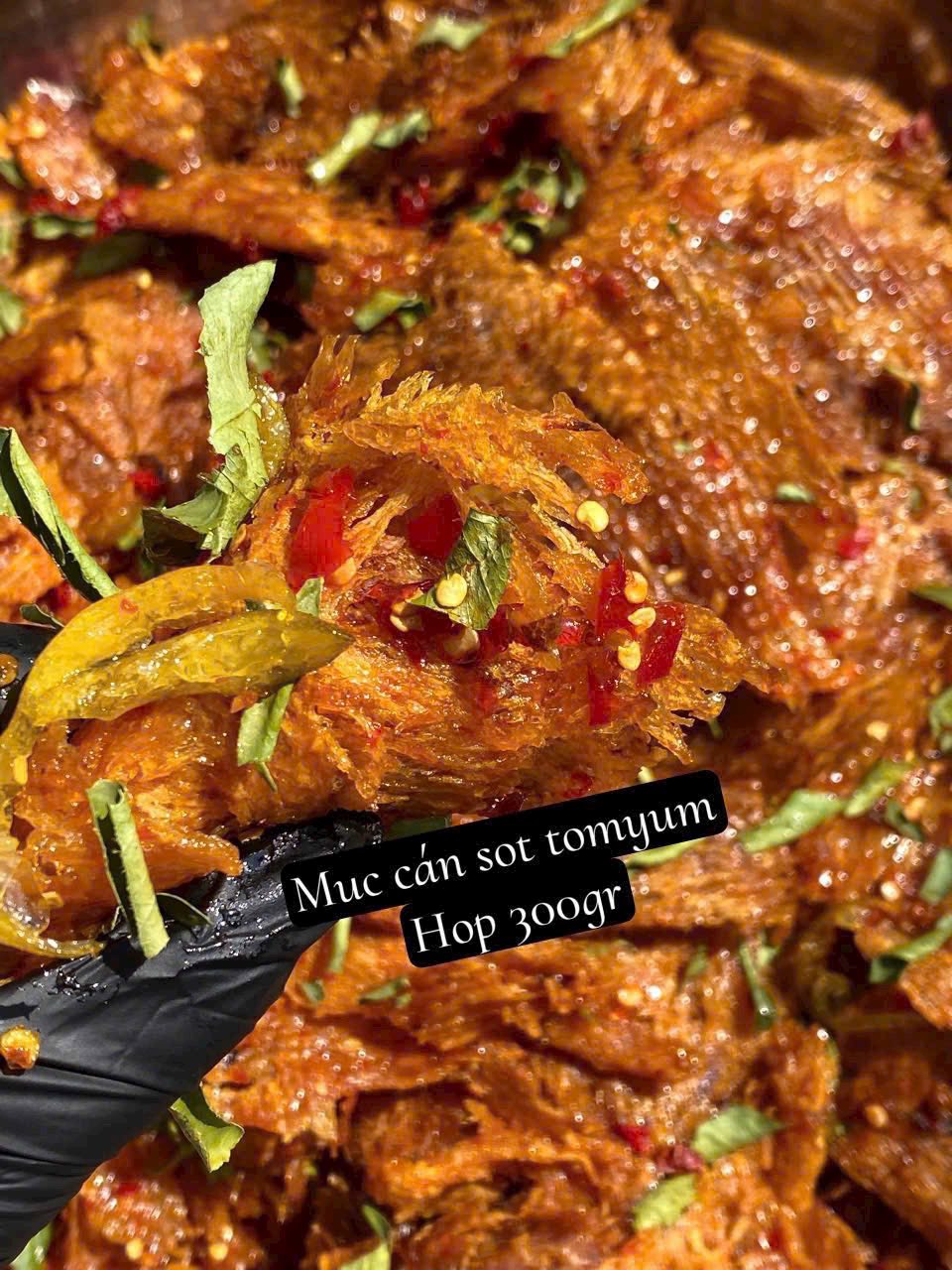 Mực Cán Tomyum | Dried Squid with Tom Yum Sauce
