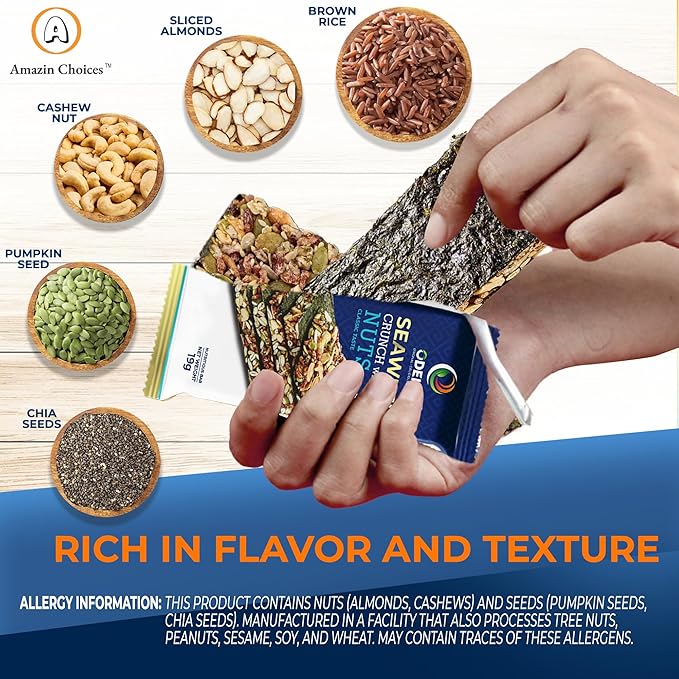 Rong Biển Kẹp Hạt | Seaweed Crunch with Nuts