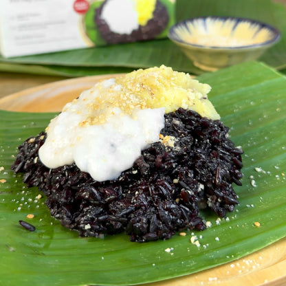 Xôi Nếp Than | Vietnamese Steamed Black Sticky Rice