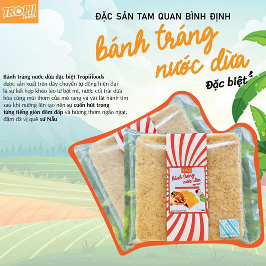 Bánh Tráng Dừa Bình Định Vuông | Coconut Rice Paper