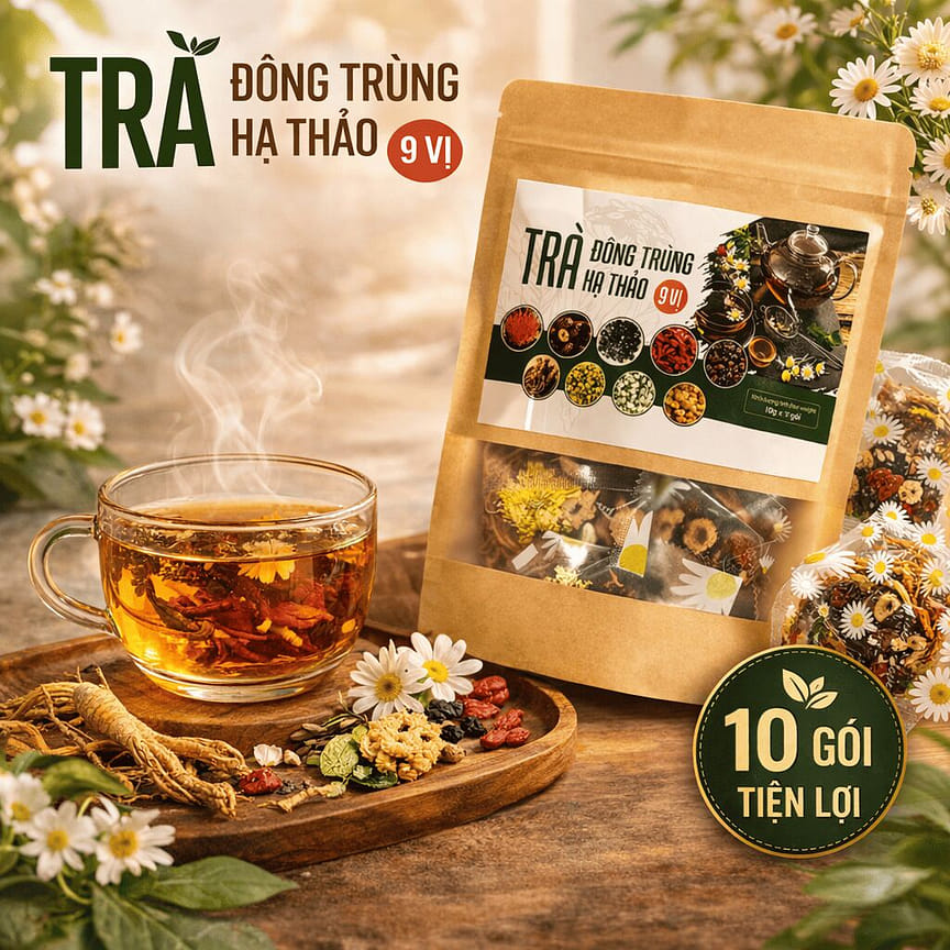 Trà Đông Trùng Hạ Thảo 9 Vị | Cordyceps Beauty Nourishing Tea