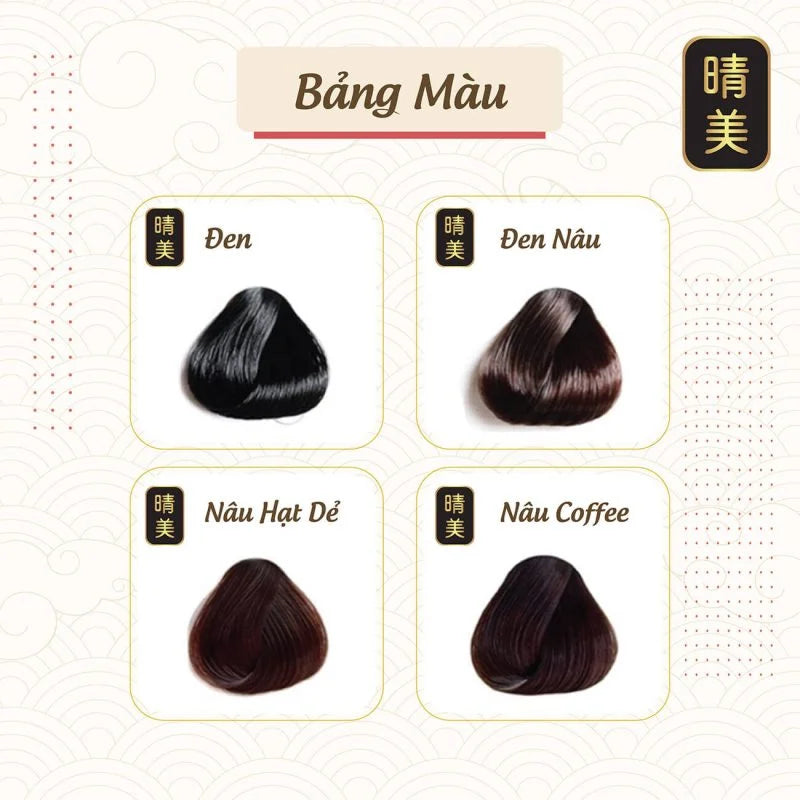 Komi Dầu Gội Phủ Bạc | Japanese Hair Dye Shampoo - Hộp 10 Gói