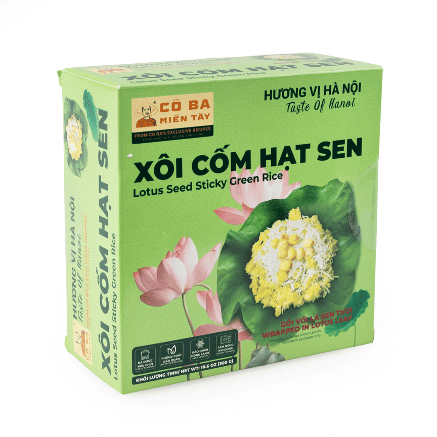 Xôi Cốm Hạt Sen | Lotus Seed Sticky Green Rice