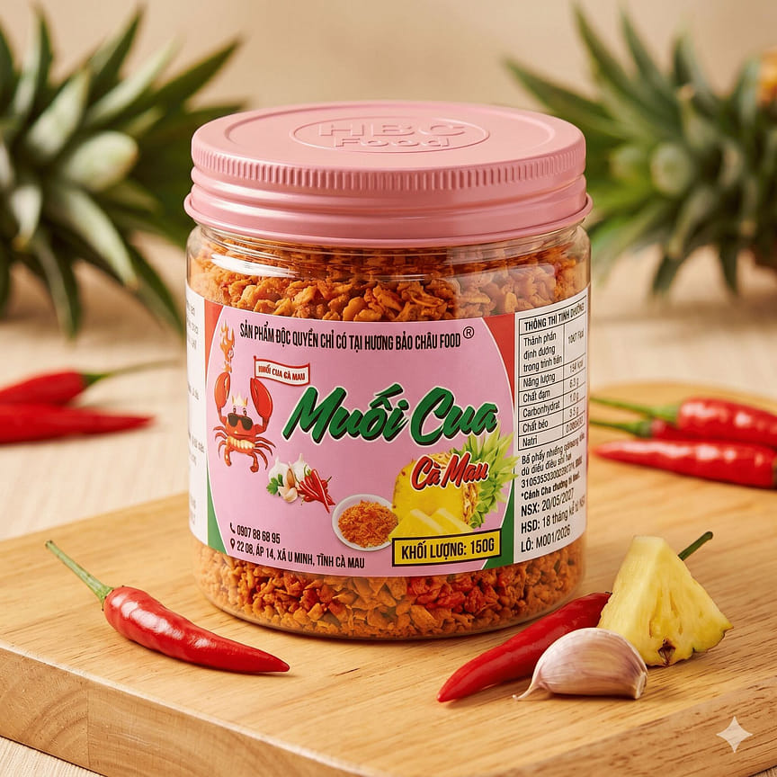 Muối Cua Cà Mau | Ca Mau Salt