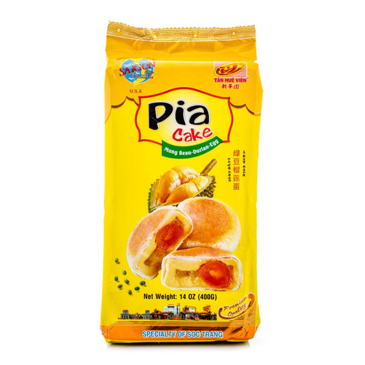 Bánh Pía | Pia Cake with Mung Bean-Durian-Egg
