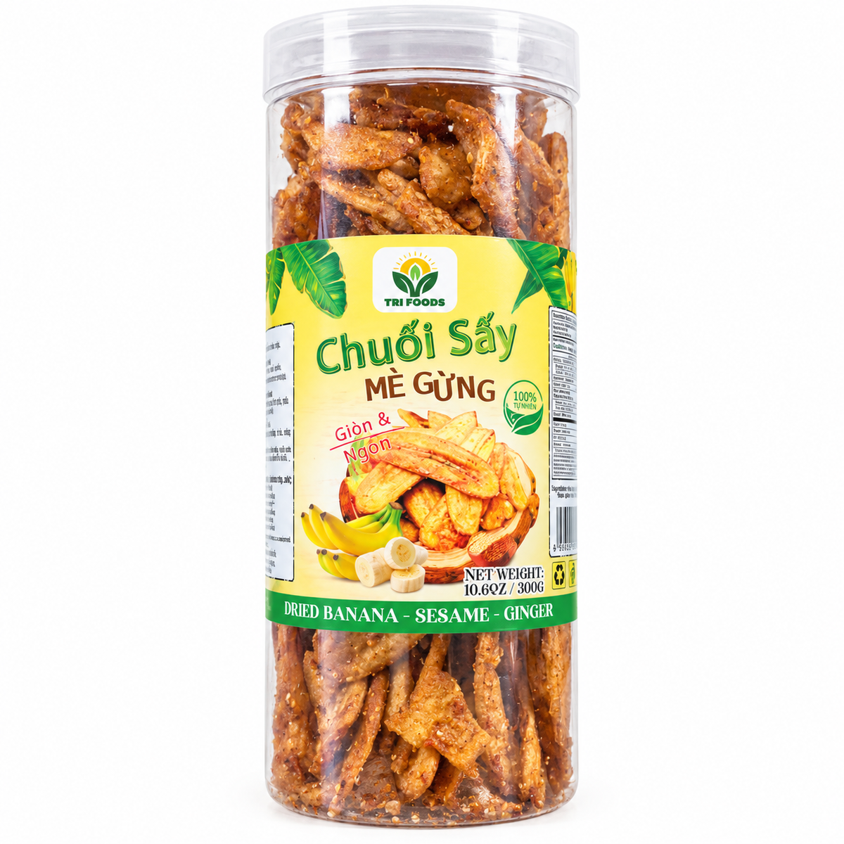 Chuối Sấy Mè Gừng | Banana Chips with Sesame and Ginger