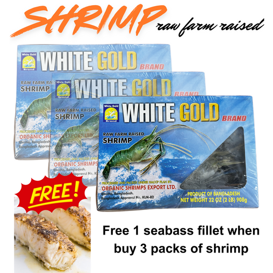 Combo 5: Tôm Càng Xanh size 2/4: Mua 1 hộp tặng 1 Fillet Cá Seabass