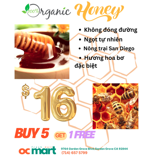 Combo 6: Mật Ong Farm Cali Mua 5 Tặng 1