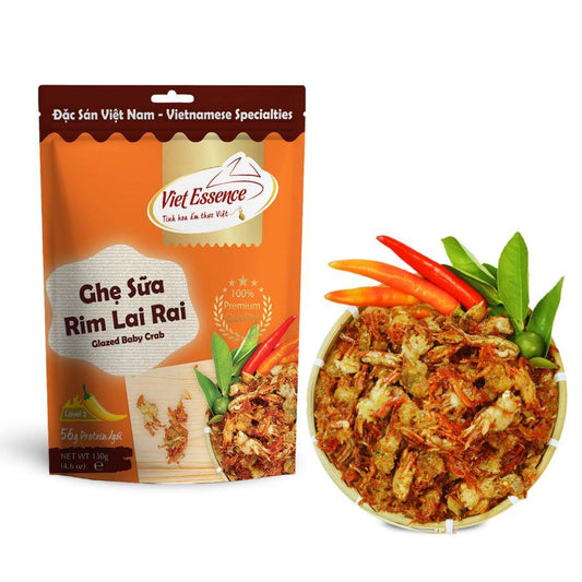 Viet Essence Ghẹ Sữa Rim Lai Rai | Glazed Baby Crab Snack Bites