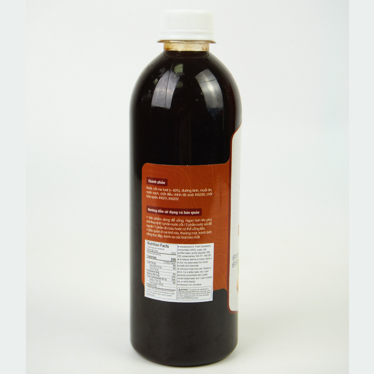 Nước Cốt Me Hồng Lam | Concentrated Tamarind Juice 500ml