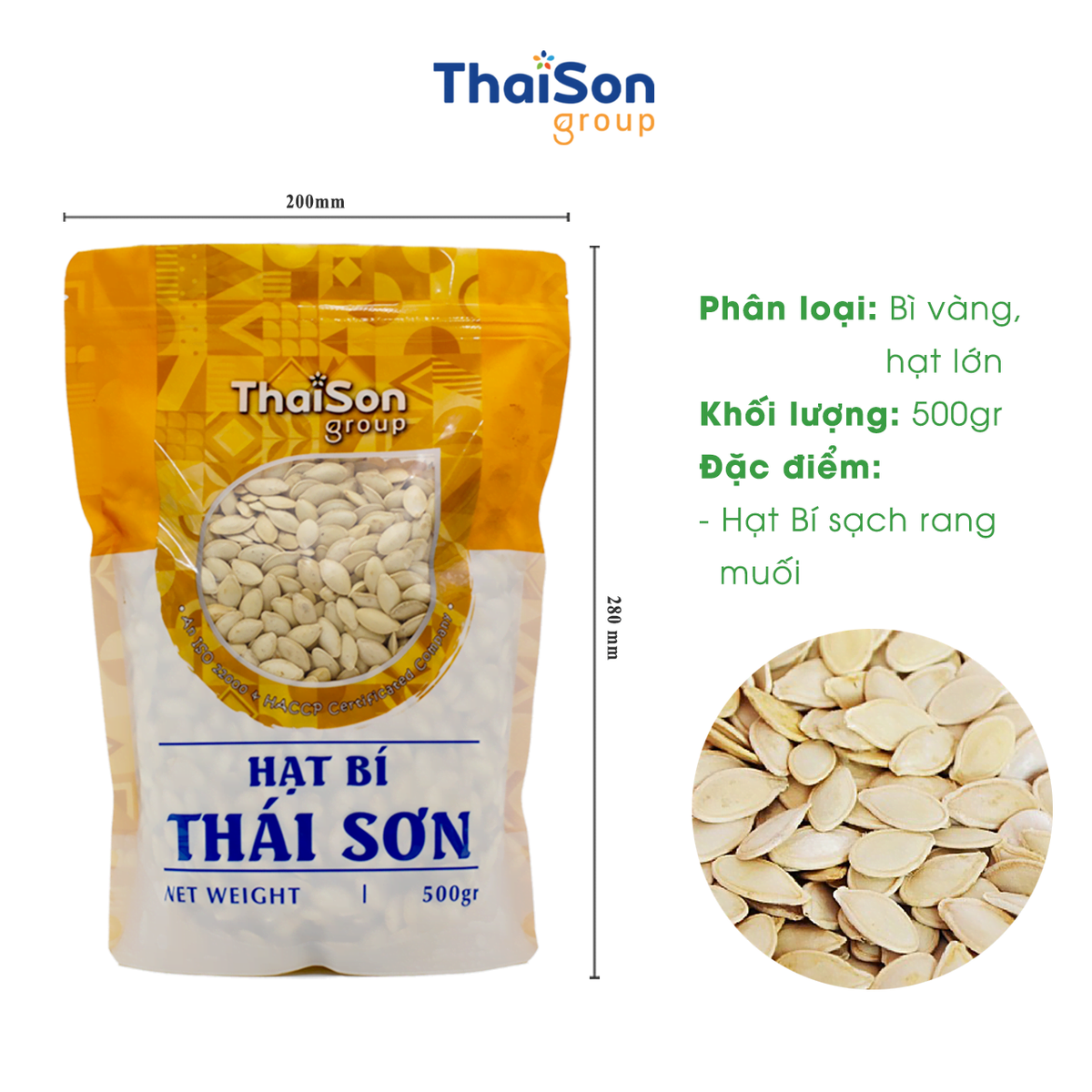 Hạt Bí Thái Sơn | Thai Son Pumkin Seeds