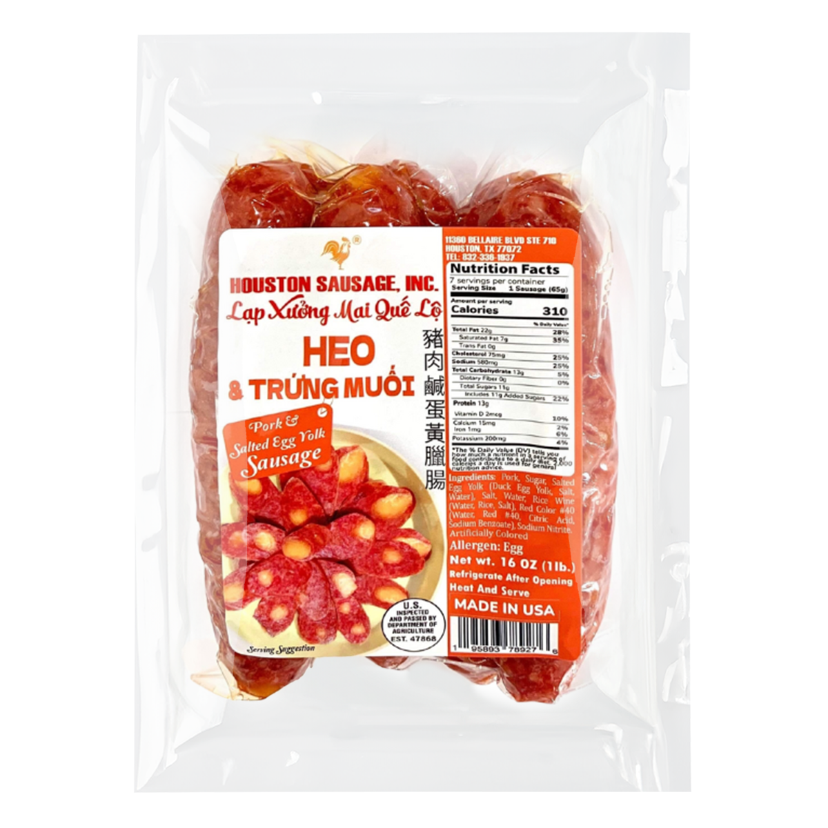Lạp Xưởng Mai Quế Lộ Houston | Houston Sausages