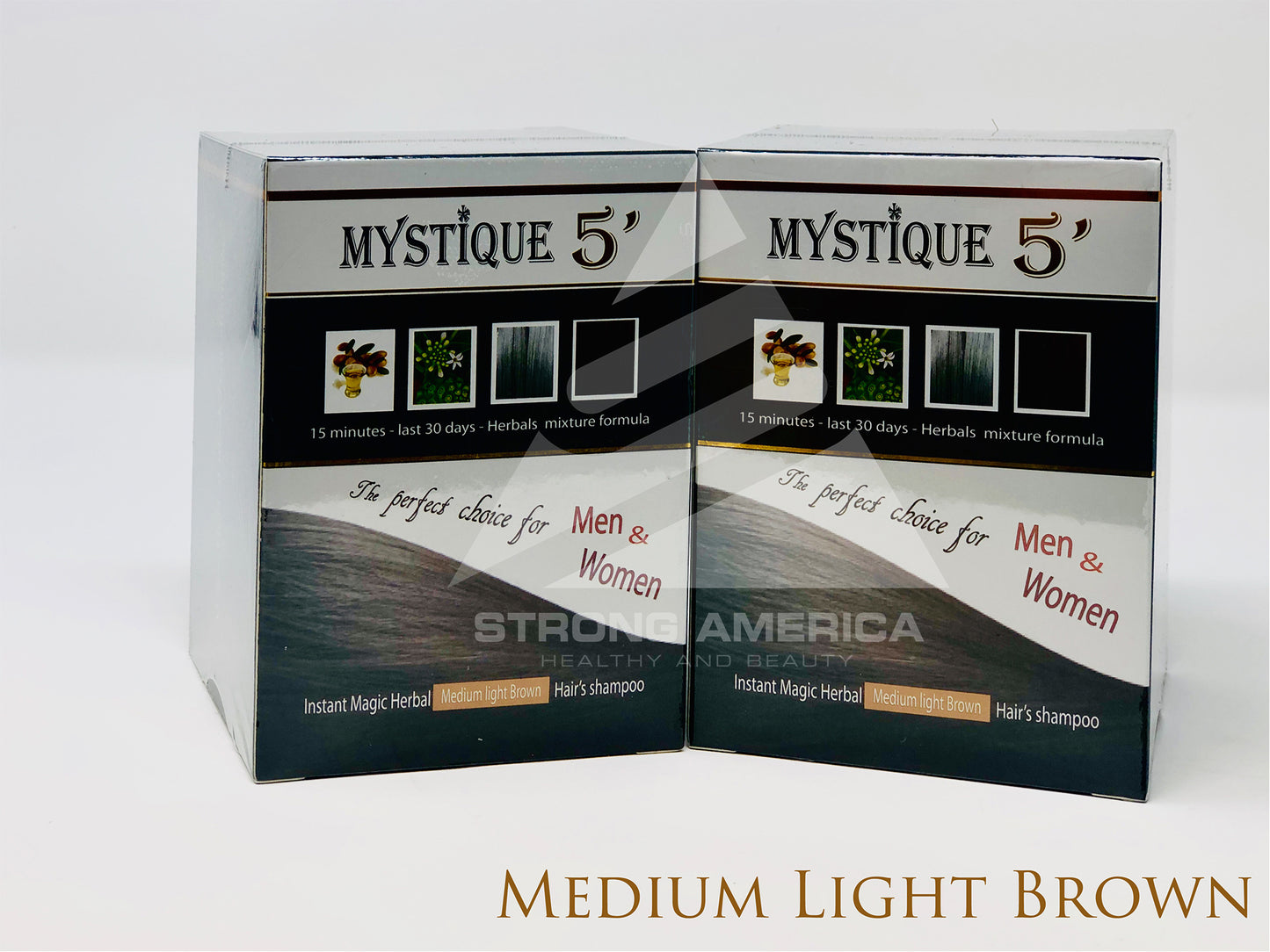 Dầu Gội Nhuộm Tóc Bạc Mystique 5'