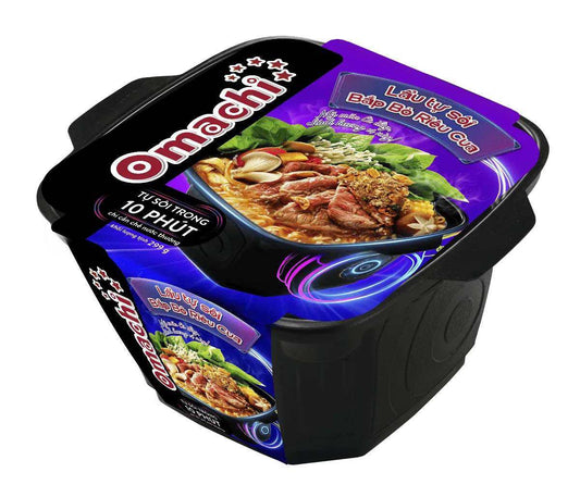 Lẩu Tự Sôi Omachi vị Bắp Bò Riêu Cua | Omachi Self-boiling Instant Hot Pot