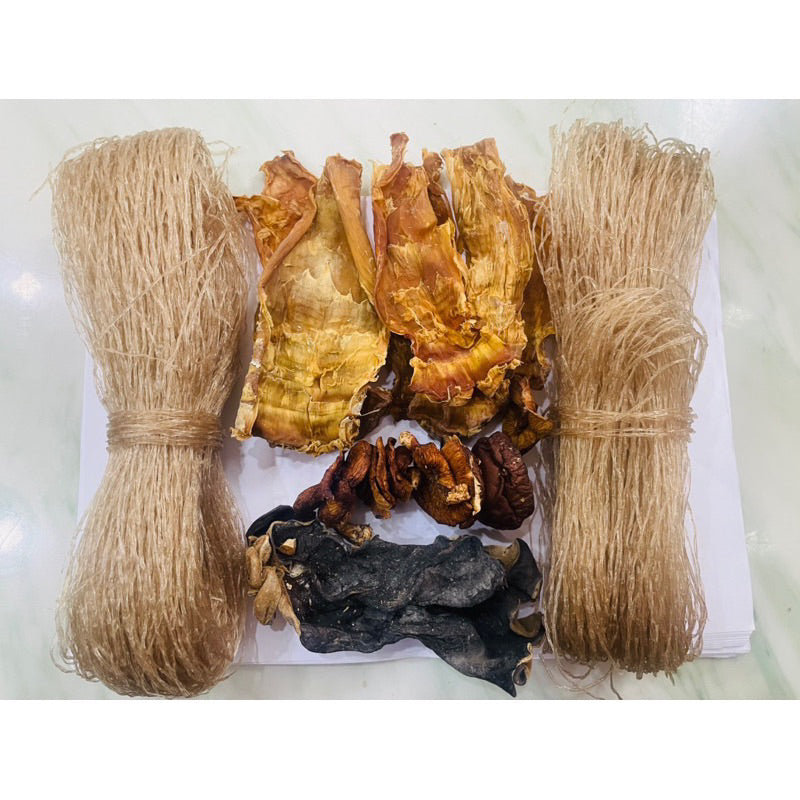 Set Miến Măng Nấm | Arrowroot Vermicelli, Dried Bamboo Shoots and Mushroom Cooking Set