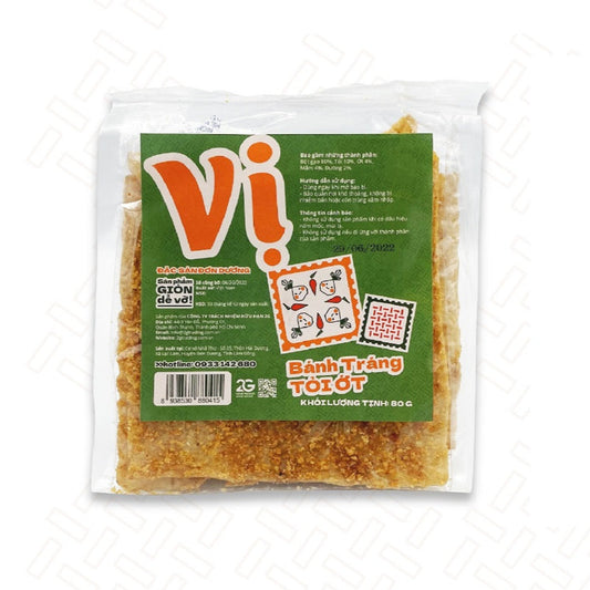 Bánh Tráng Vị - Tỏi Ớt | Garlic & Chili Sauce Rice Crackers