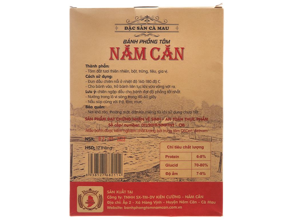 Bánh Phồng Tôm Năm Căn-Kiên Cường