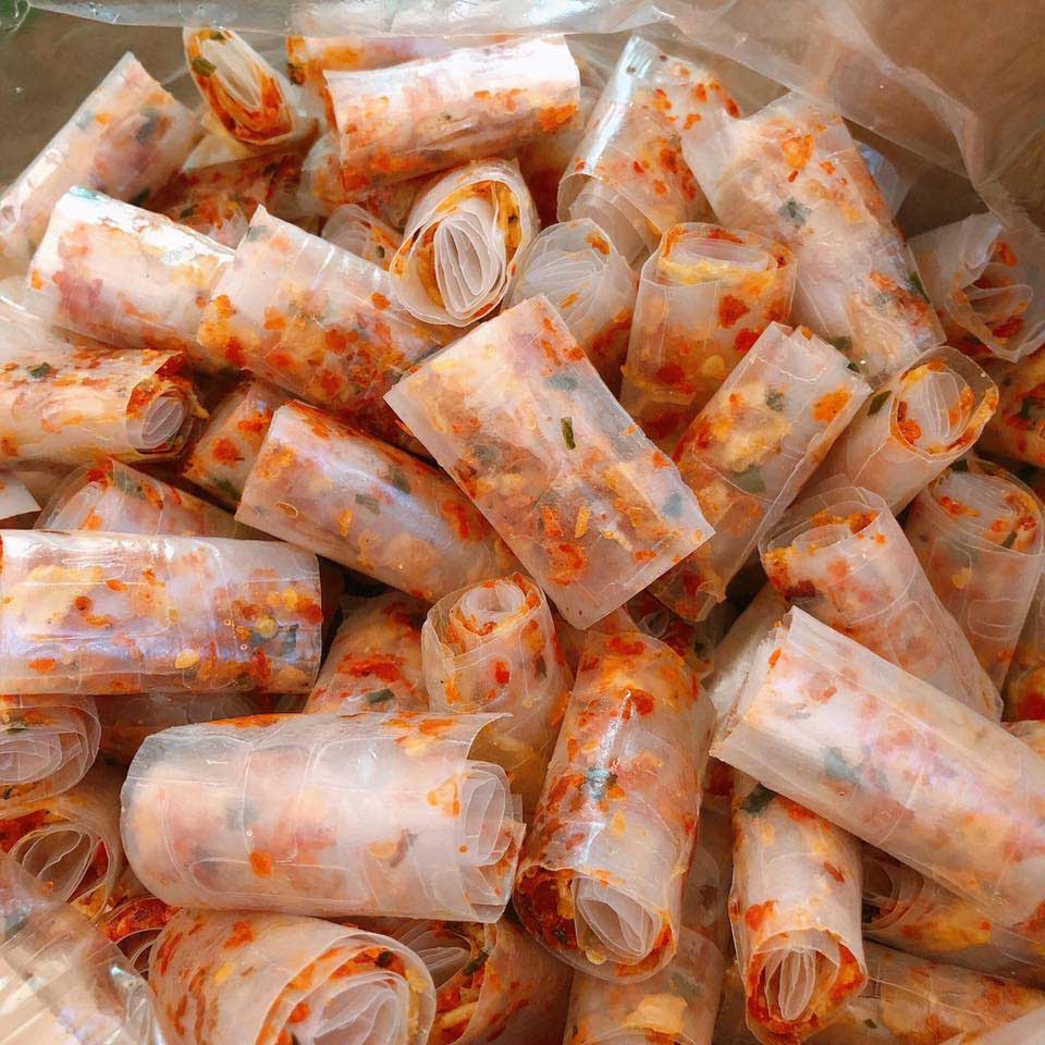Bánh Tráng Cuộn Tép Sấy