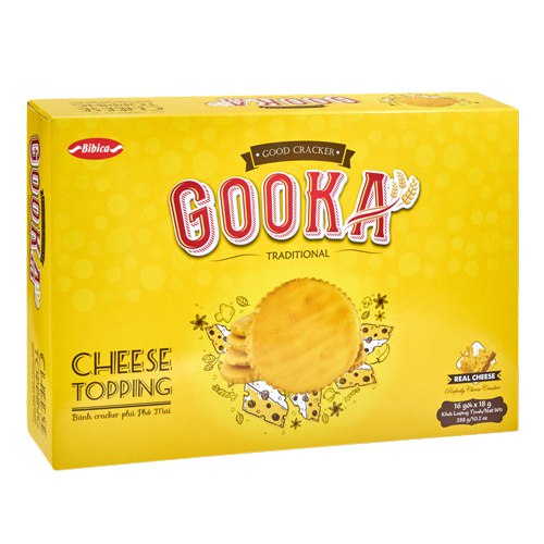 Bibica Bánh Quy Phô Mai | Cheese Topping Cracker