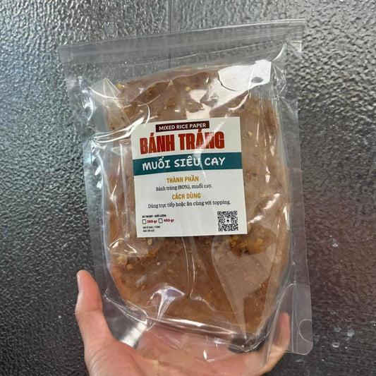 Bánh Tráng Muối Siêu Cay | Mixed Rice Paper