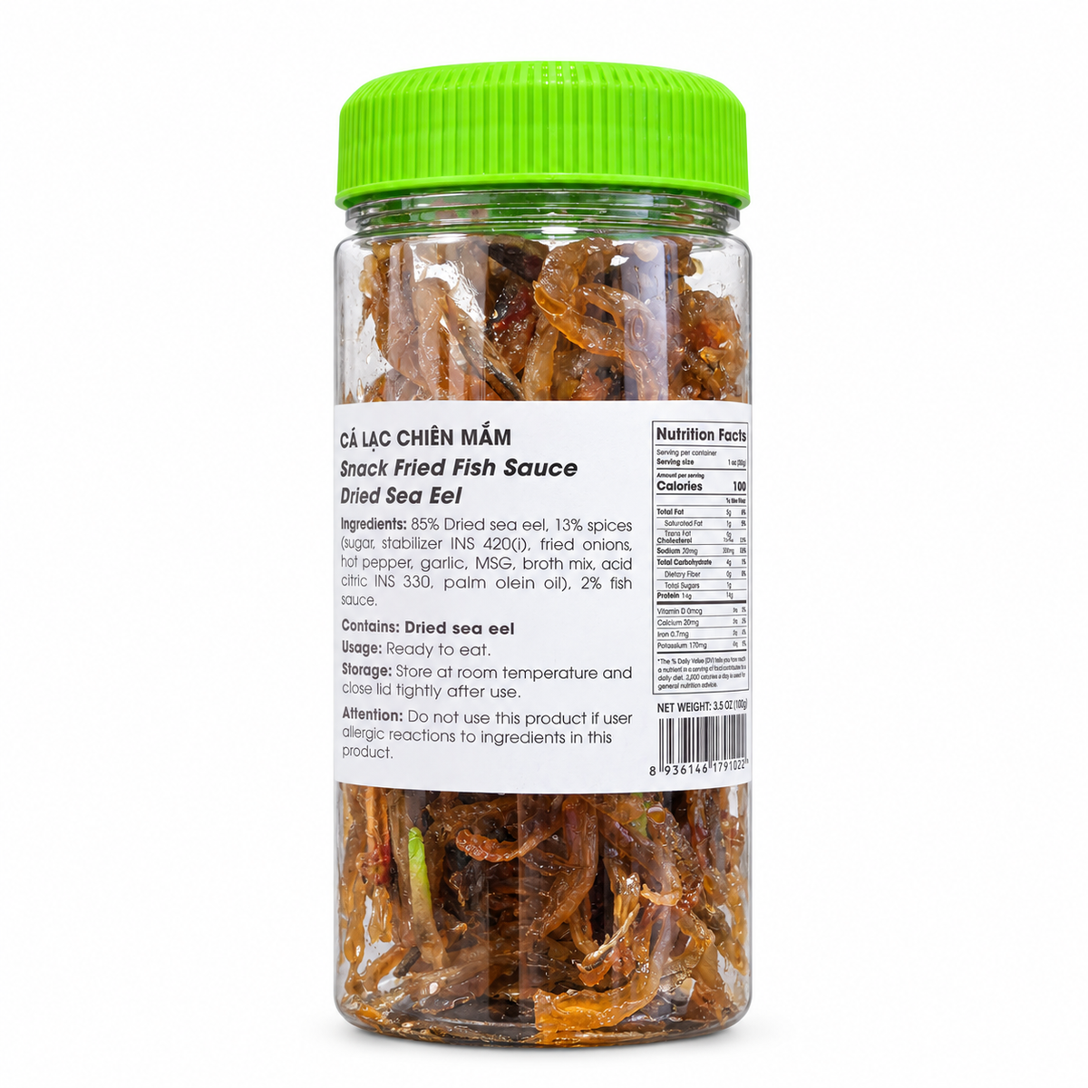Cá Lạc Chiên Mắm | Snack Fried Fish Sauce Dried Sea Eal 150g