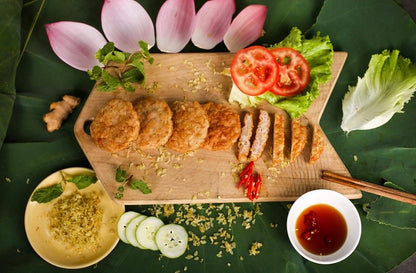Chả Cốm | Green Sticky Rice Patties