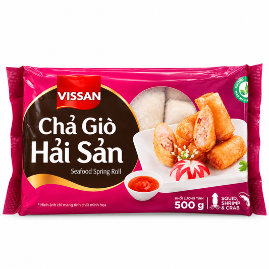 Chả Giò Hải Sản Vissan | FRZ Spring Rolls Seafood 500g
