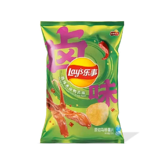 Lays Vị Lưỡi Vịt Nướng | Lay's Hot and Spicy Braised Duck Tongue Flavor