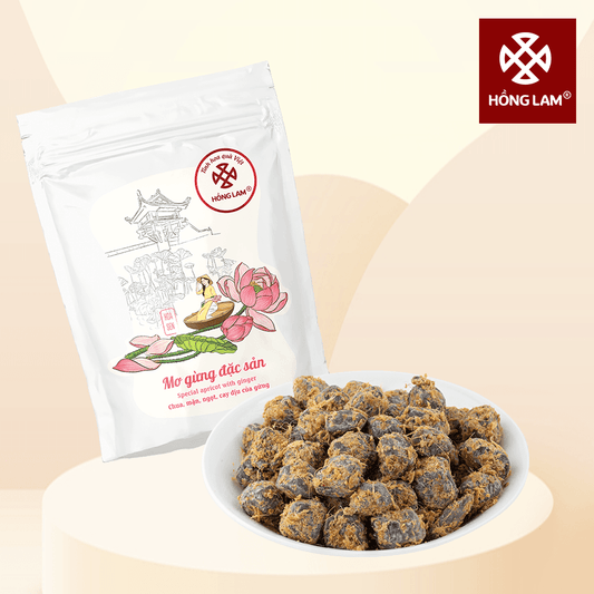 Mơ Gừng Đặc Sản Hồng Lam | Special Apricot with Ginger 80g