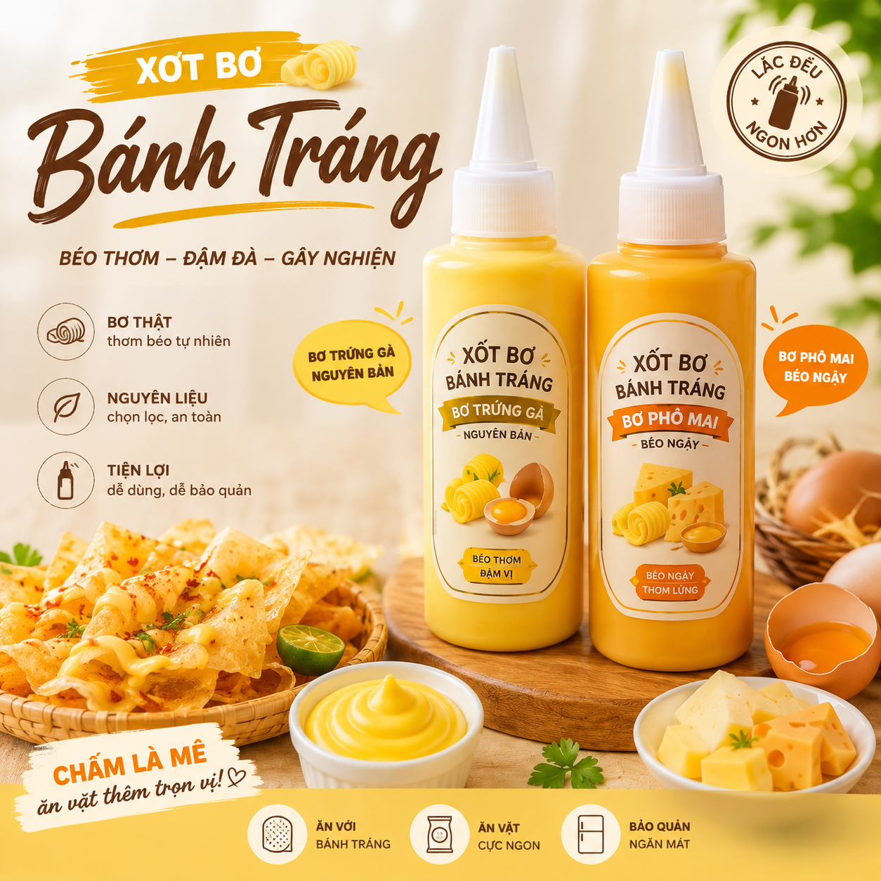 Xốt Bơ Bánh Tráng