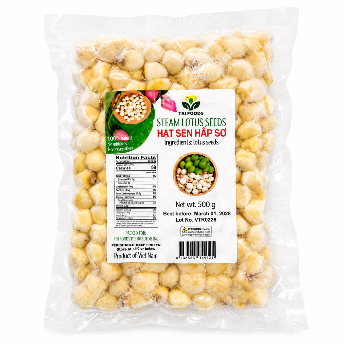 Hạt Sen Hấp | FZ Steamed Lotus Seeds