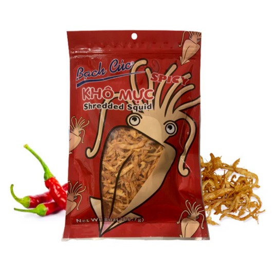 Khô Mực Bạch Cúc 8oz | Shredded Squid