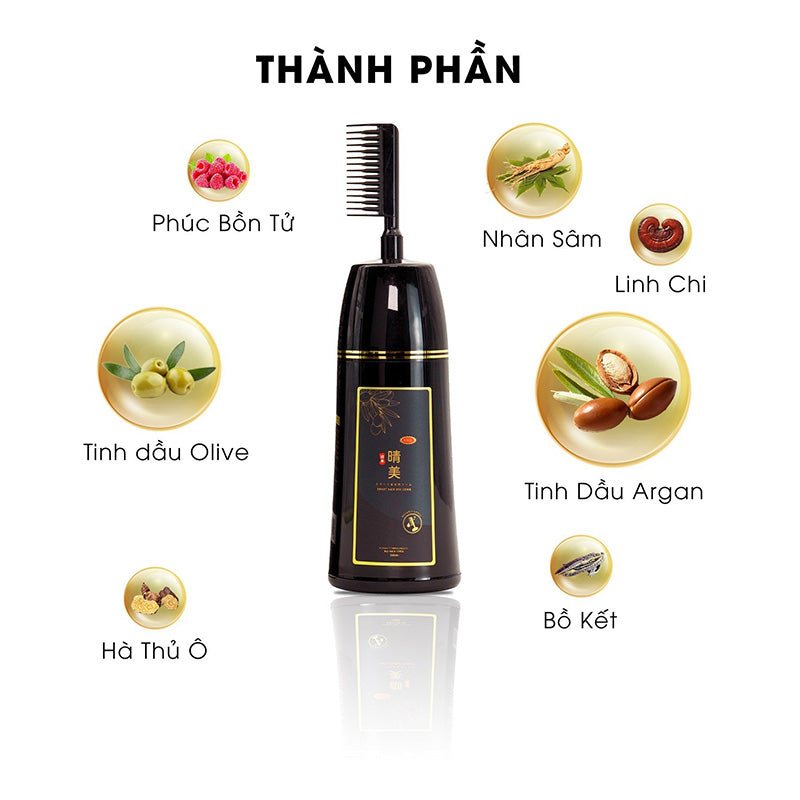 Komi Dầu Gội Phủ Bạc | Japanese Hair Dye Shampoo - Chai 350ml