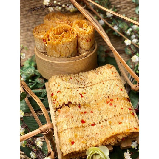 Mực Cán Tẩm Gia Vị | Seasoned Rolled Dried Squid