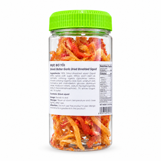 Mực Bơ Tỏi | Snack Butter Garlic Dried Shredded Squid 100g