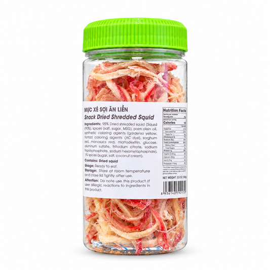 Mực Xé Sợi Ăn Liền | Snack Dried Shredded Squid 100g